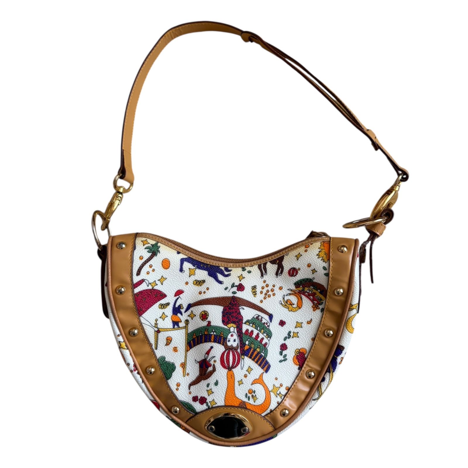 PIERO GUIDI サーカスイラストのショルダーバッグ ピエログイディ 