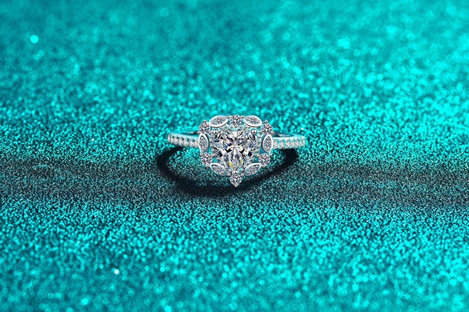 リング 指輪 モアサナイト 1ct シルバー925 人工ダイヤモンド