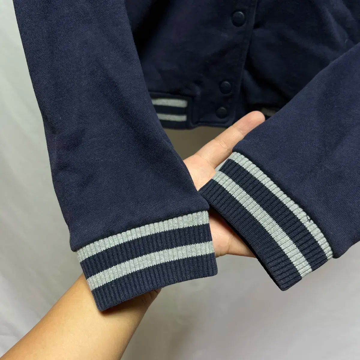 純正品/ 95 LACOSTE(ラコステ) レディース ネイビー スタジャン
