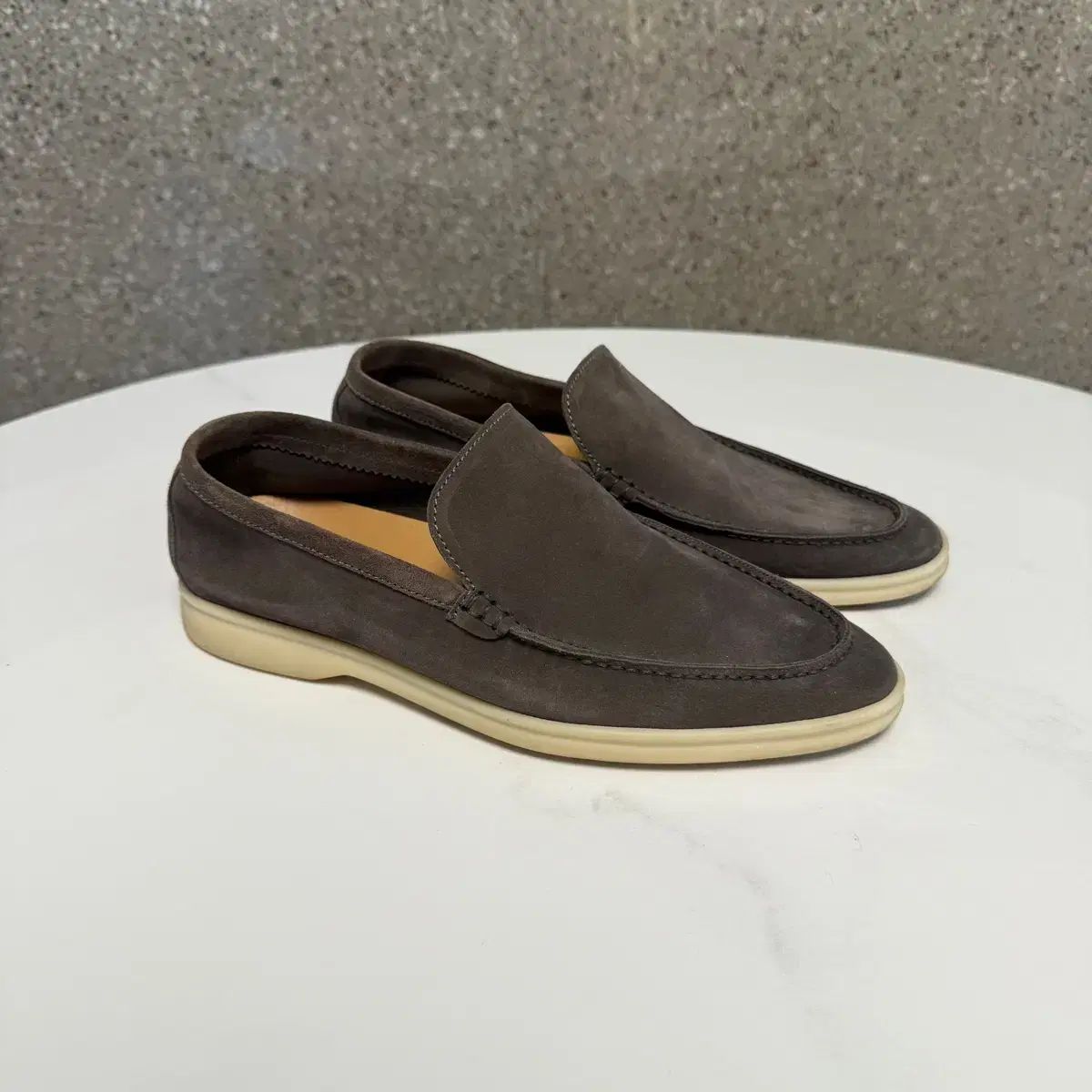 39 5 サイズ Loro Piana ロロ ピアーナ サマーウォーク ブラウン ローファー 靴