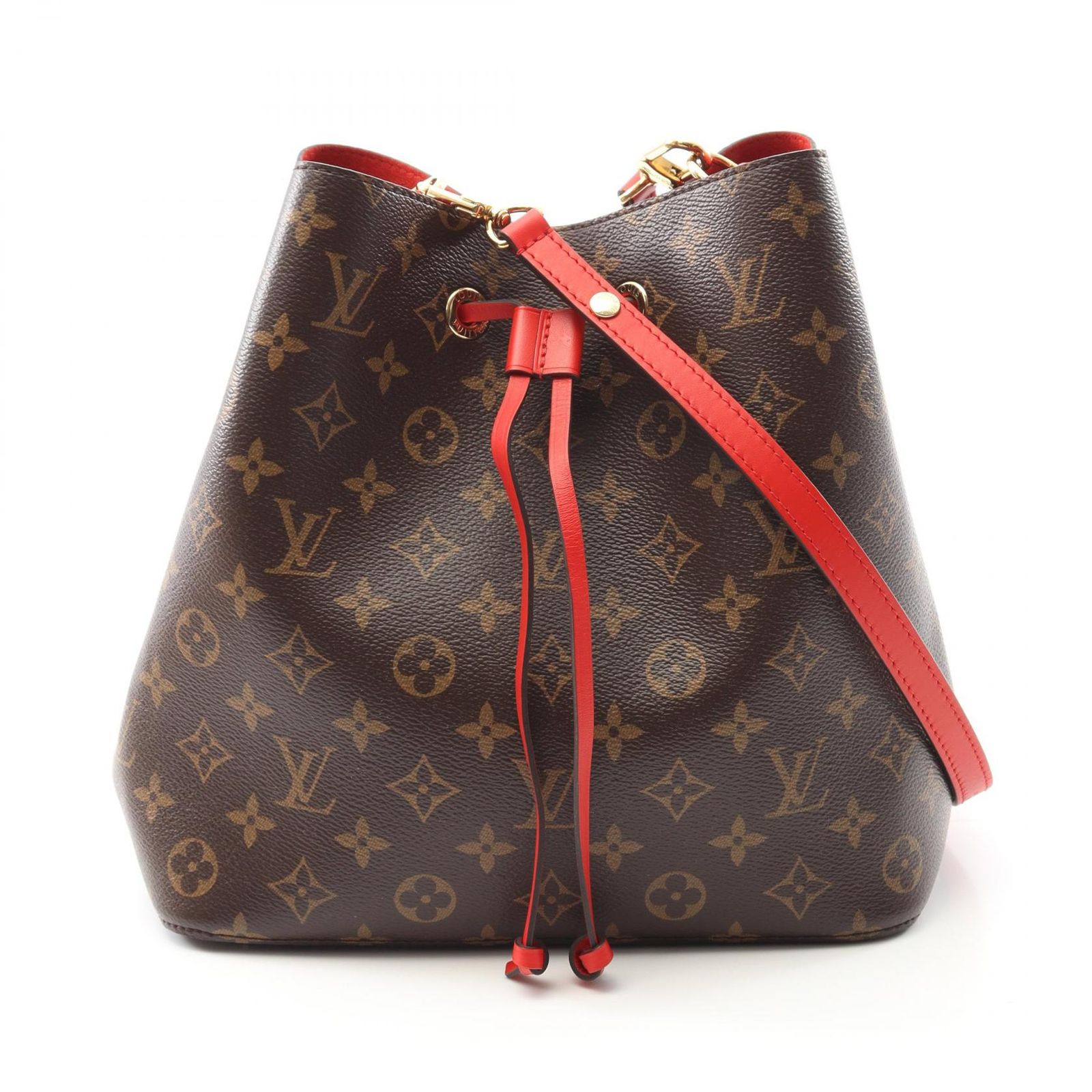 ルイ ヴィトン LOUIS VUITTON ショルダーバッグ ネオノエ M44021 コクリコ PVCコーティングキャンバス レザー ネオノエ レディース Used B