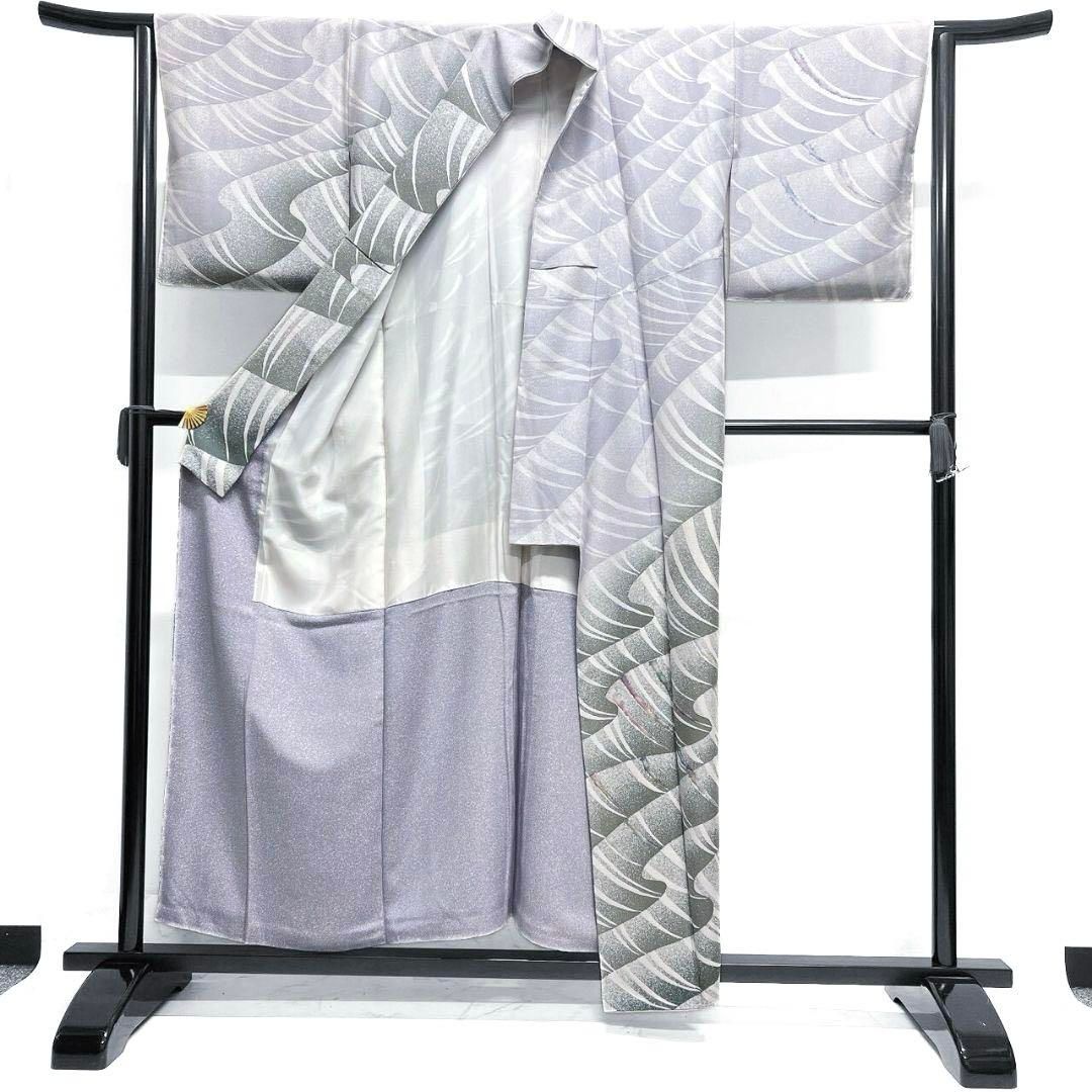 未着用 村松祥三 たたき染め 流線 訪問着 着物 041a p - メルカリ