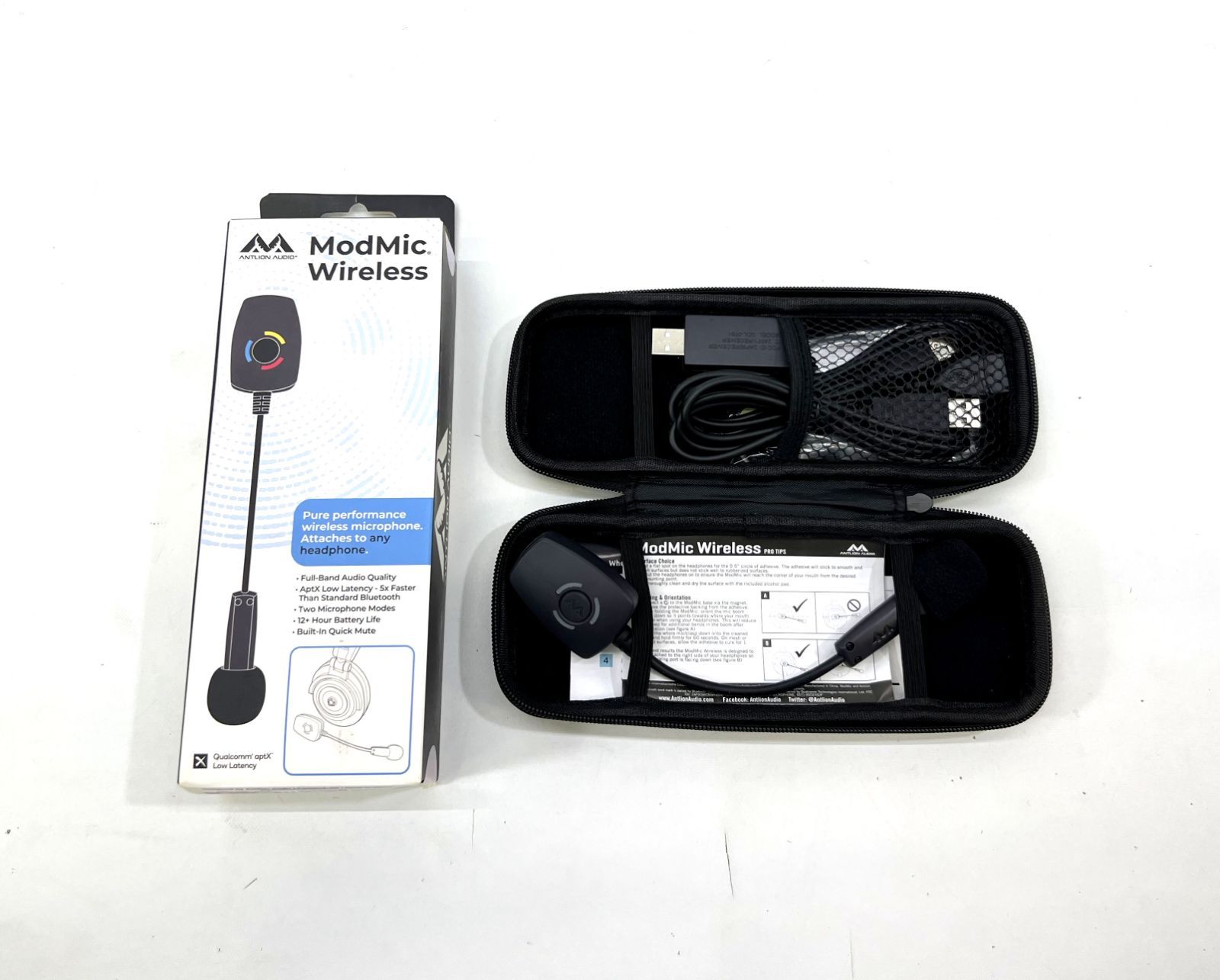 KD-0100 Antlion Audio ModMic ワイヤレス GDL-0700 ヘッドホン用アタッチブルブームマイク