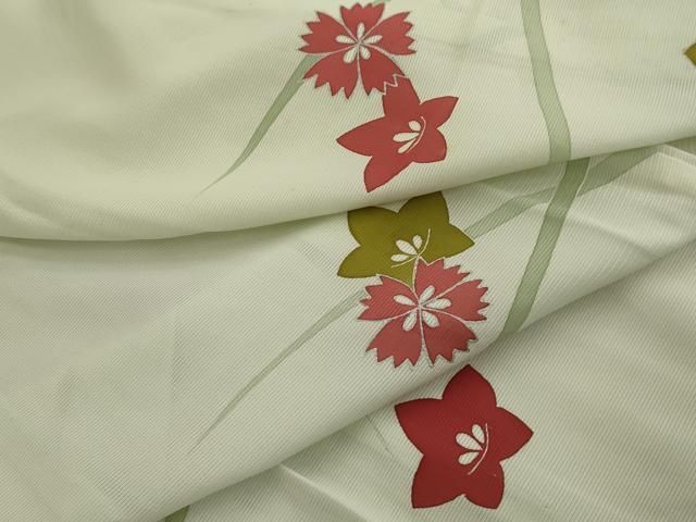 平和屋着物＊夏物 訪問着 絽 枝花文 正絹 逸品 CAAU9048gh