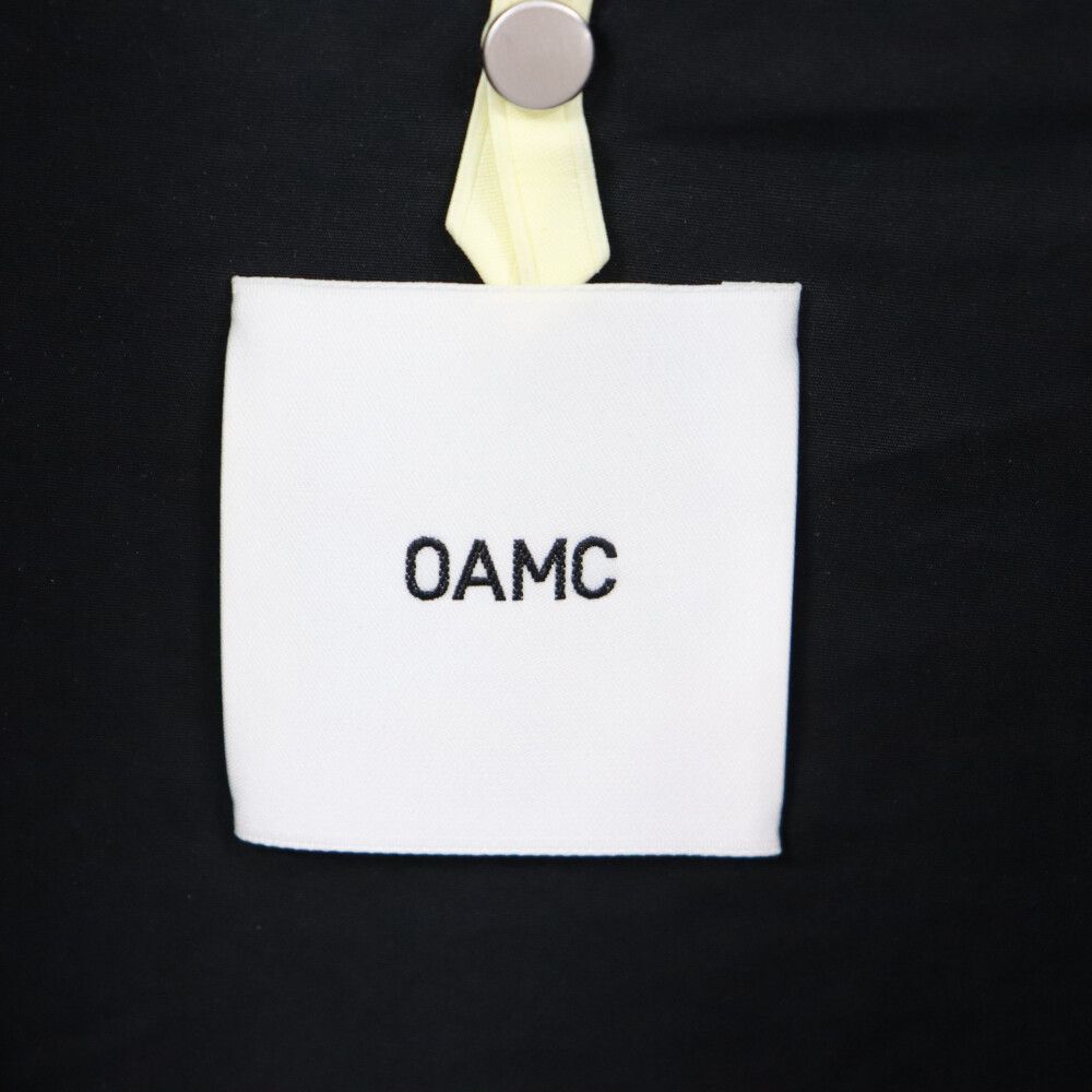 OAMC (オーエーエムシー) 22AW FLARE SHIRT コットン ハーフジップ プルオーバー ジャケット シャツブルゾン ブラック  22A28OAU05 - メルカリ