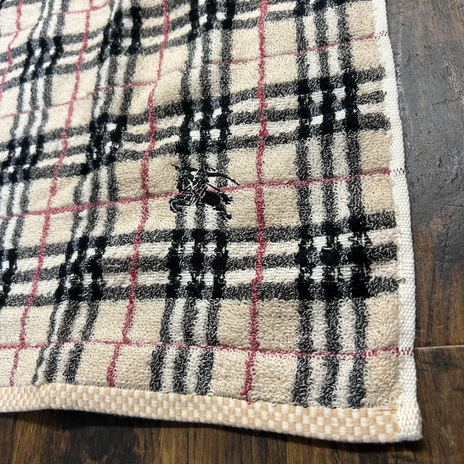 未使用品 BURBERRY LONDON バーバリー ロンドン フェイスタオル ノバチェック 西川