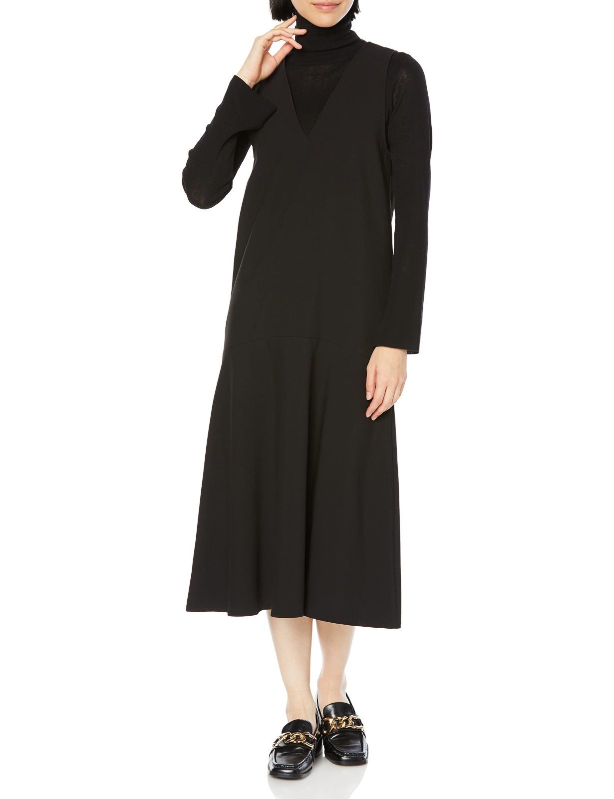 1_ブラック ミラオーウェン シアーニットマーメイドワンピ SET 09WFO225005 レディース BLK 1