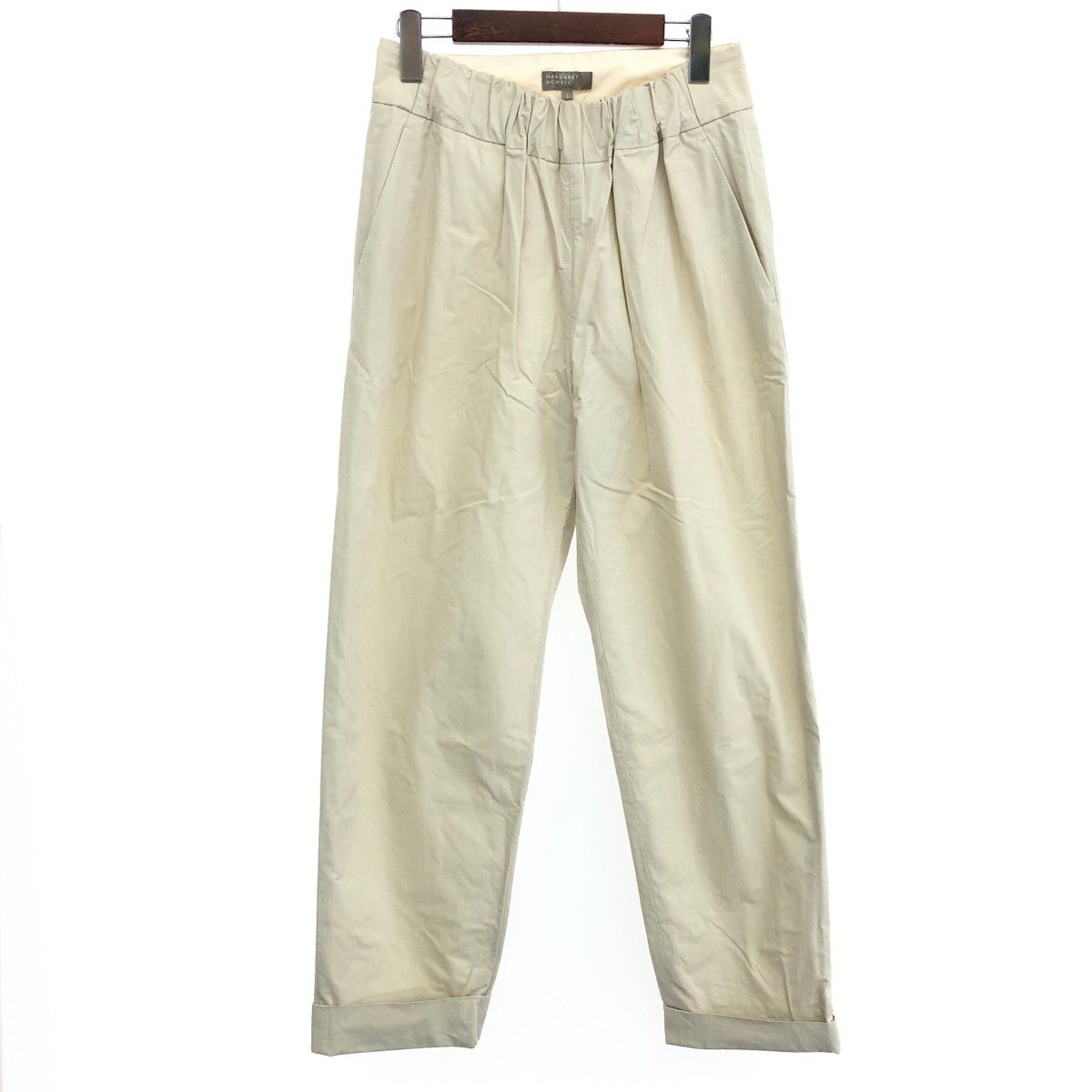 Margaret Hawell マーガレットハウエル PLAIN COTTON SILKイージーパンツ サイズ 1 P578-2142003 ベージュ レディース | 240001135321