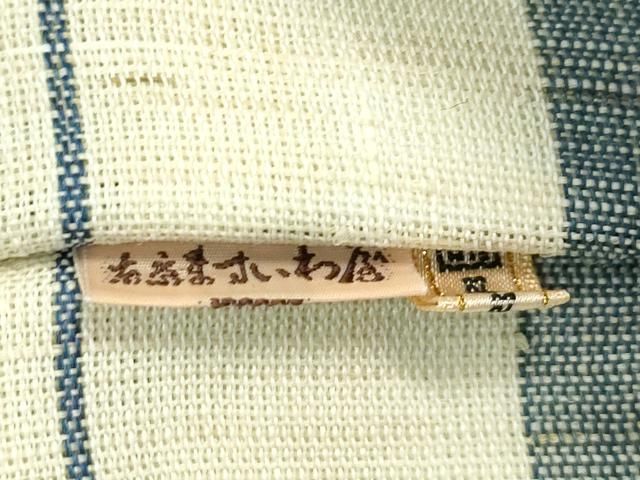 平和屋本店□極上 夏物 沖縄県無形文化財指定 本場八重山上布 全通柄