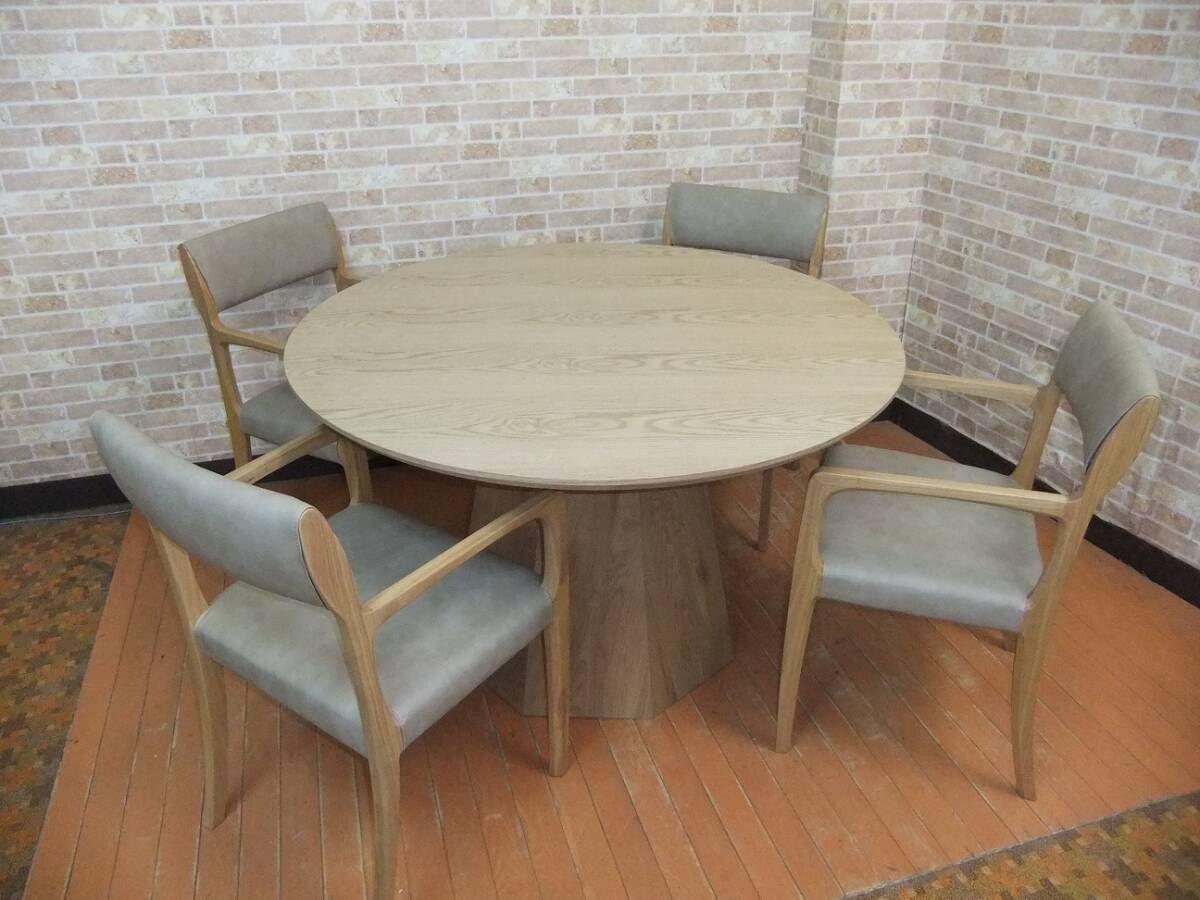 希少 洋風 ダイニングテーブル オーク材 高級家具 ヴィンテージ RZ