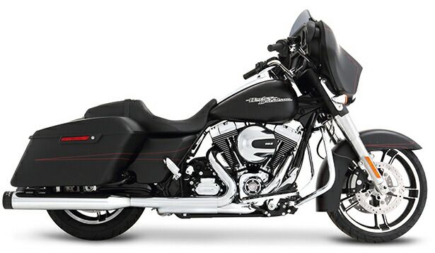 RINEHART 4インチ スリップオンマフラー クローム/ブラックエンド/1995