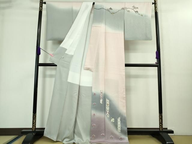 平和屋着物 上 世界的友禅作家 千地泰弘 訪問着 松花文 暈し染め 金彩 DZAA8451kh5