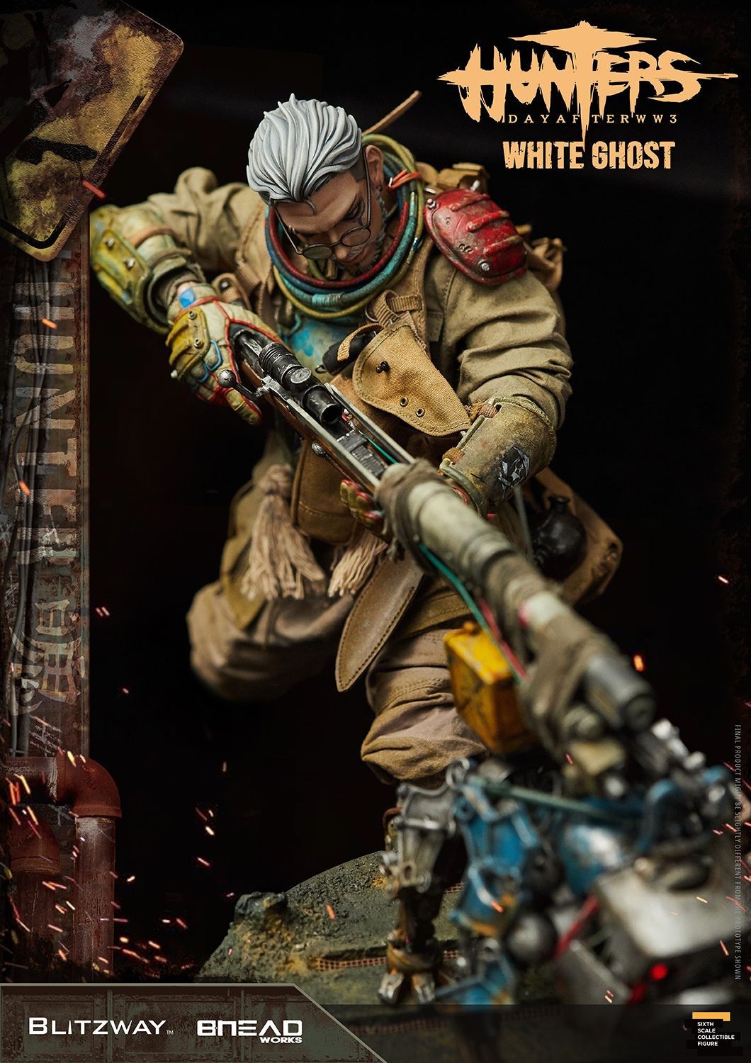 Blitzway 1/6 ハンター 第三次世界大戦後 白鬼 bw-ums 11801 Blitzway 1/6 ハンター 第三次世界大戦後 白鬼 bw-ums 11801