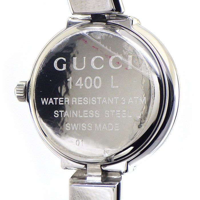 グッチ GUCCI 腕時計 1400L シルバー文字盤 SS クオーツアナログ 箱