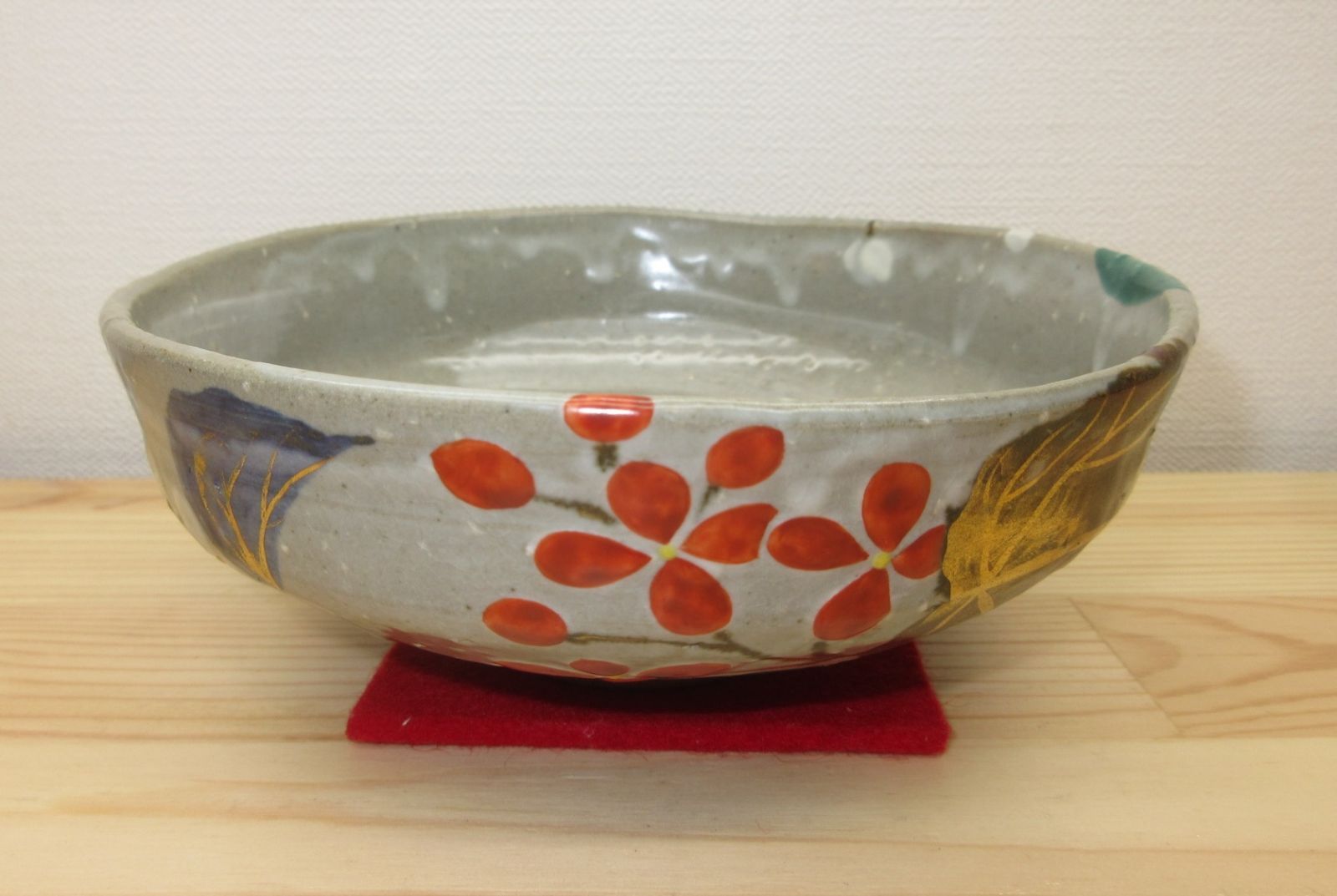 逢絢亭 茶道具 平茶碗 京焼 乾山写 秋海棠 表千家流書付 永楽善五郎 共箱入り