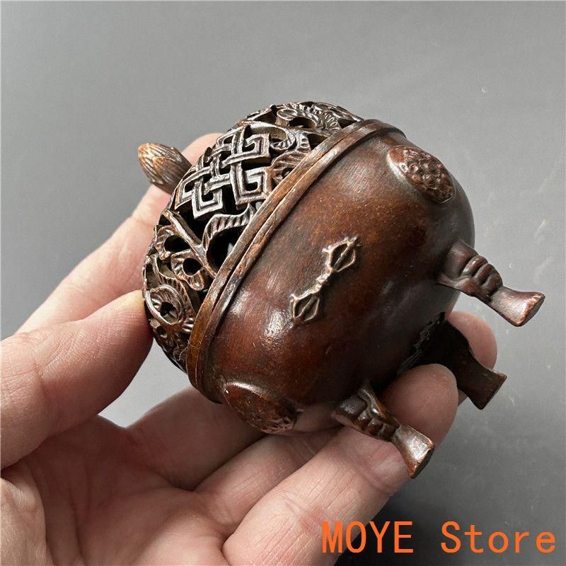 銅製 重工 彫刻 竹の香り炉 茶道具 香道具 装飾品 工芸品 美術品 置物 竹節香炉 茶道香炉 銅製 香道具 装飾品 工芸品 置物 - メルカリ