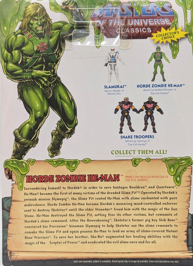 MATTEL HORDE ZOMBIE HE-MAN