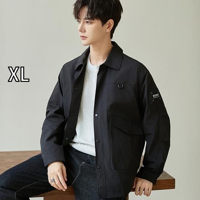 [ XL ]秋冬 コーデ メンズ  服 シンプル ファッション オシャレ 大人 かっこいい 大きいサイズ ストリート 紳士服  カジュアル ジャケット ワーク ジャケット ハイエンド ジャケット 