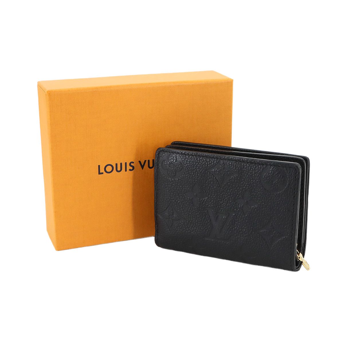 ルイ ヴィトン LOUIS VUITTON モノグラム アンプラント ポルトフォイユ ク 二つ折り 財布 ノワール M80151 90295068