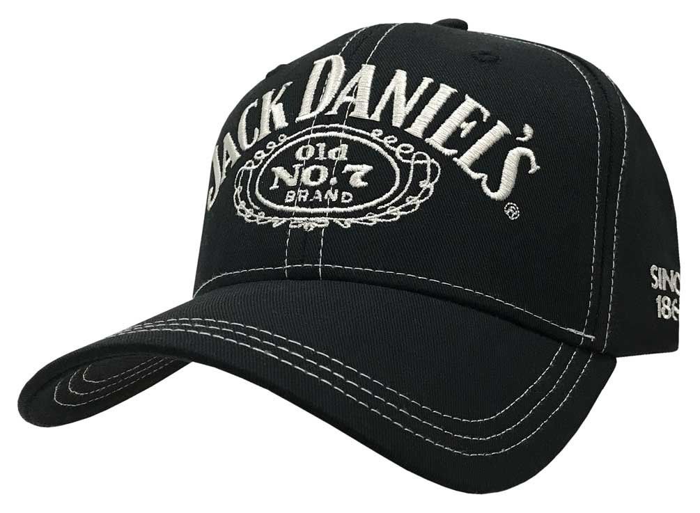 Jack Daniels ロゴ キャップ フリーサイズ OKX Jack Daniels メンズ Daniel's ロゴ キャップ ブラック ワン