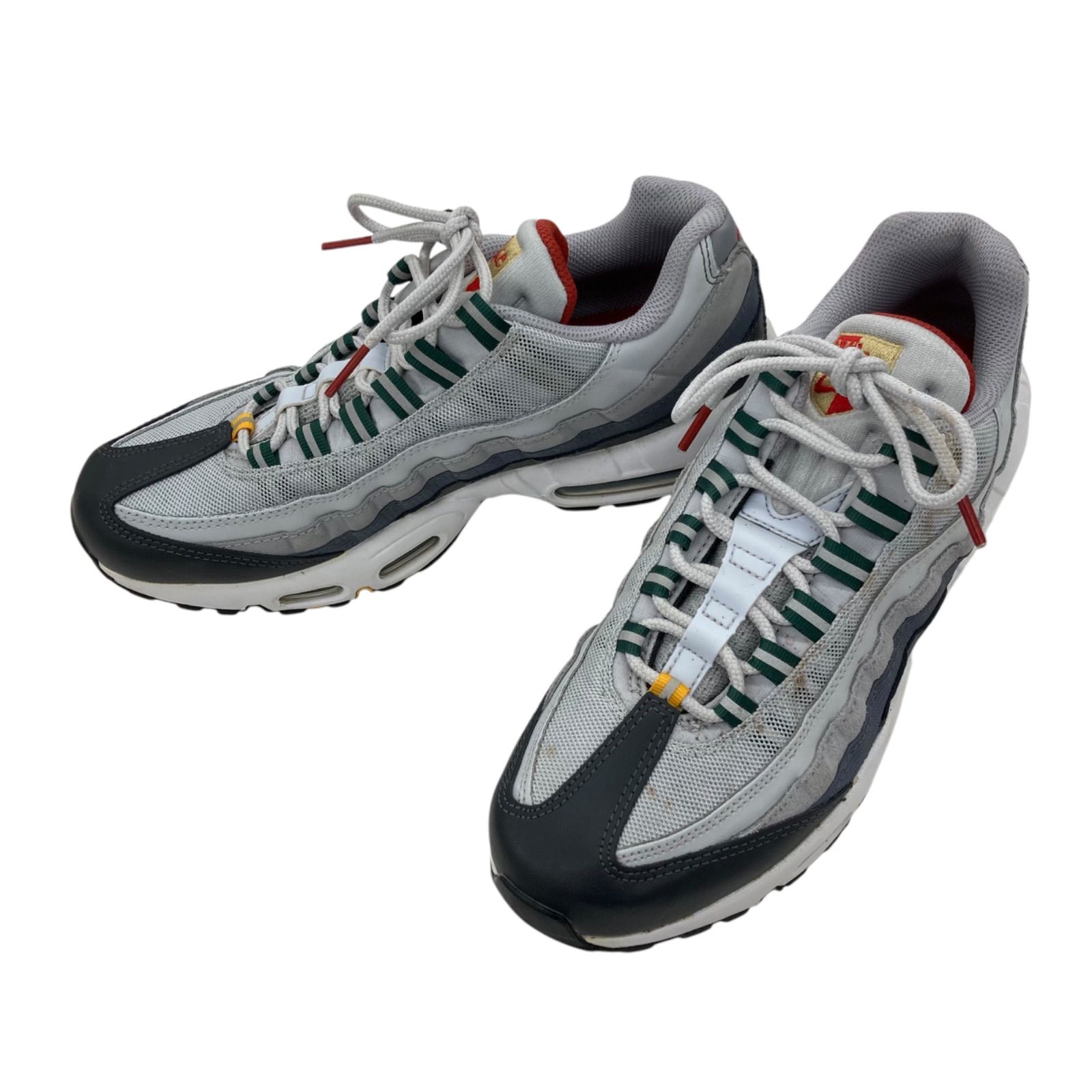 186001　現状品　NIKE ナイキ  エア マックス 95 ピュアプラチナム/ゴージグリーン DM0011-002　26.5cm