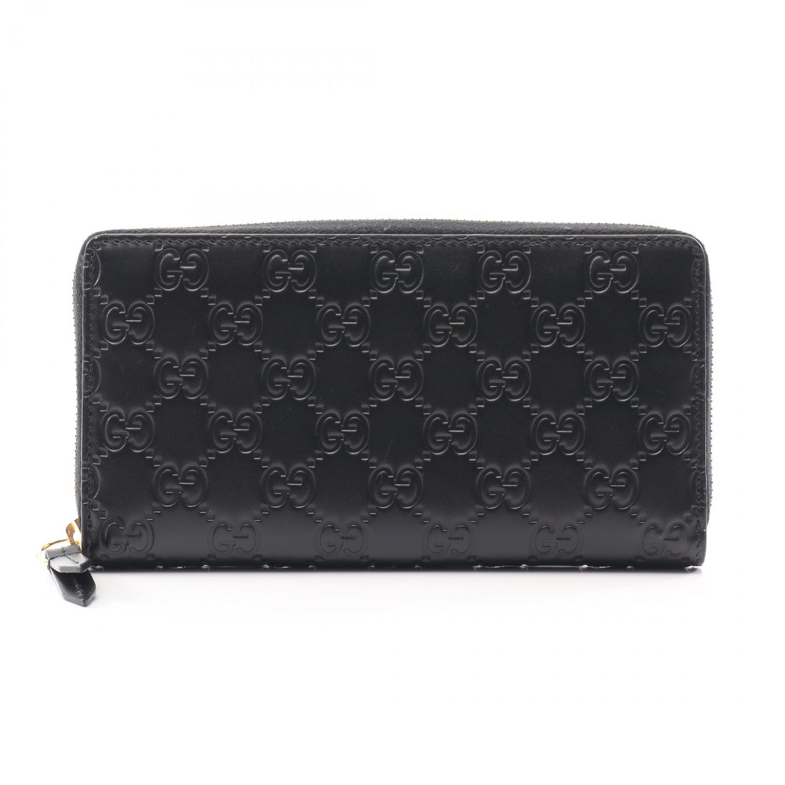 グッチ GUCCI ラウンド長財布 グッチシマ 779786 ブラック レザー グッチシマ ラウンド長財布 レディース Used A