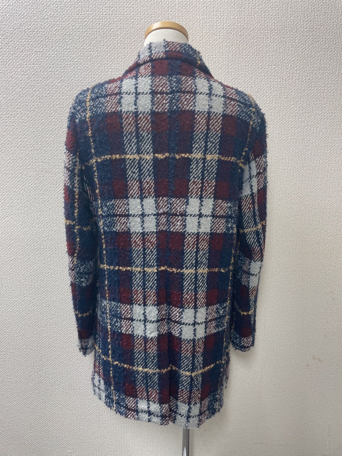 BOB ウール チェック チェスターコート