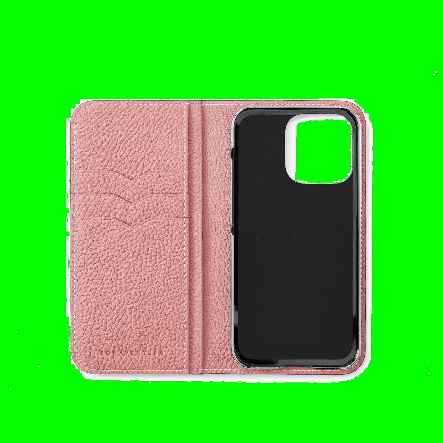 BONAVENTURA iPhone15pro用手帳型ケース BONAVENTURA ブラック手帳型