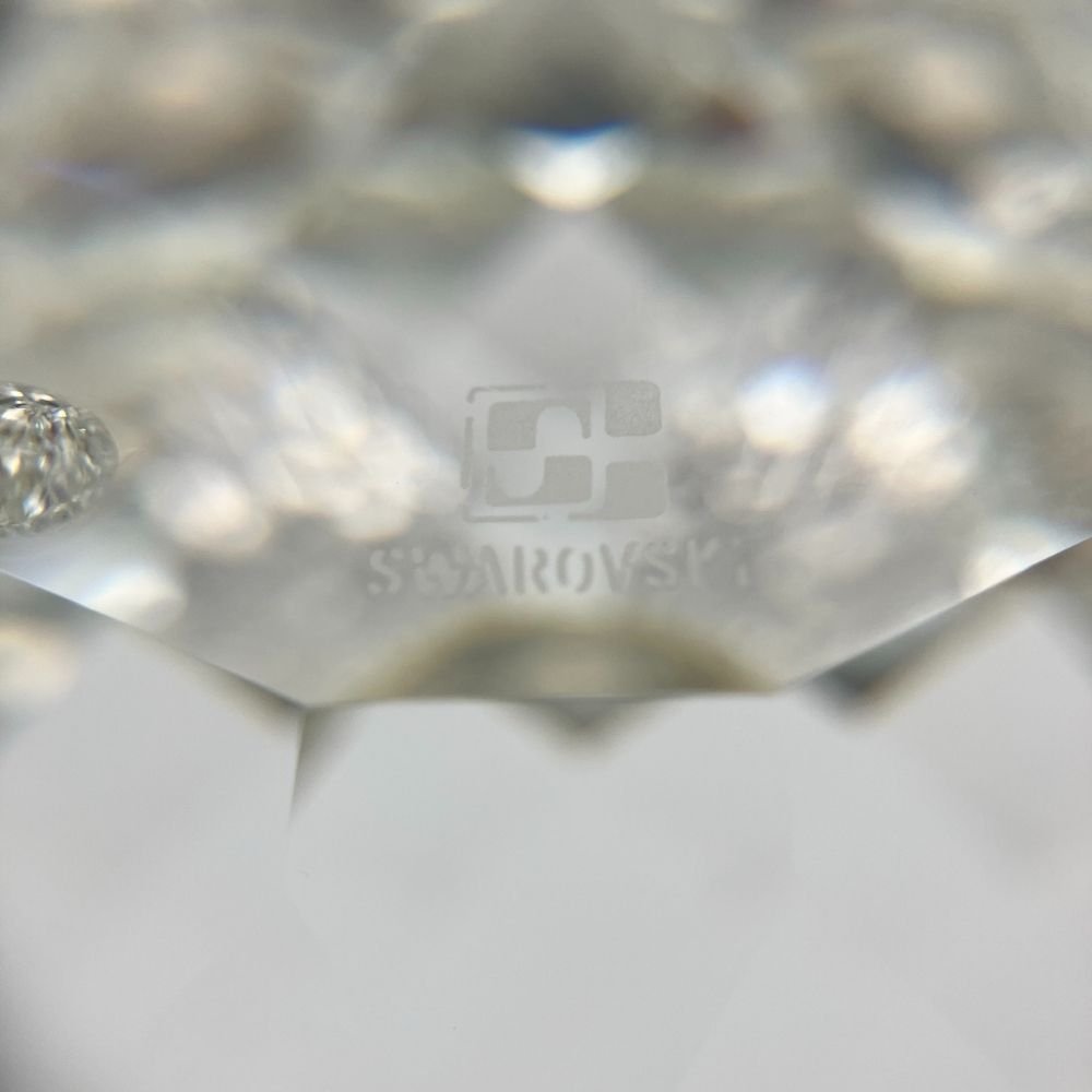SWAROVSKI - スワロフスキー SWAROVSKI パイナップル キャンドルホルダー ロジウム 1987年 廃盤品 オブジェ 置物 010078【中古】 スワロフスキー SWAROVSKI パイナップル キャンドルホルダー