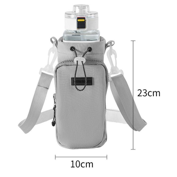 ペットボトルホルダー 水筒カバー スマホポーチ ナイロン 撥水 3way 斜め掛け スマホ 収納ポーチ 水筒ホルダー 水筒ケース 500ml-1000ml ストラップ タンブラー 長さ調節 ショル kkk07022