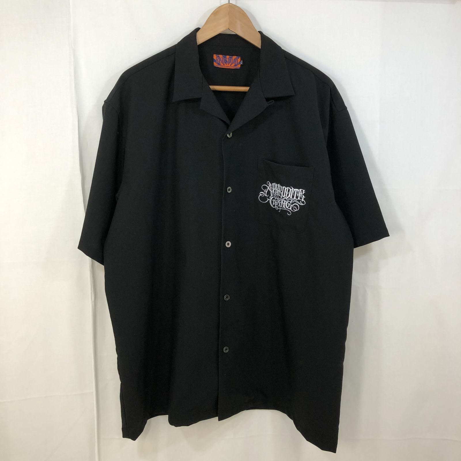 BUDSPOOL CLASSIC LOGO S/S OPEN COLLAR SHIRT バッズプール アフロディーテギャング 舐達麻 クラシックロゴ  オープンカラーシャツ ブラック XLサイズ - メルカリ