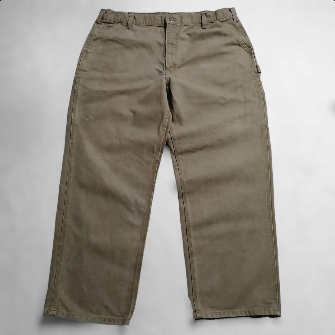 カーハート ペインターパンツ ダックパンツ W40 ベージュ 古着