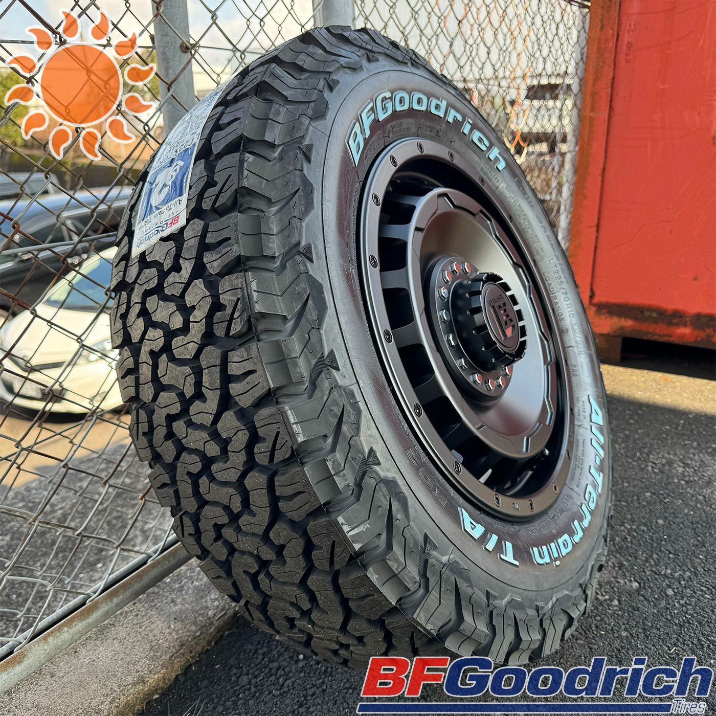 MUDSTAR 145/80R12 サマータイヤホイールセット ハイゼットジャンボ etc (MUDSTAR MT u0026 MYRTLE BEAST 4穴  100) - タイヤ・ホイールセット