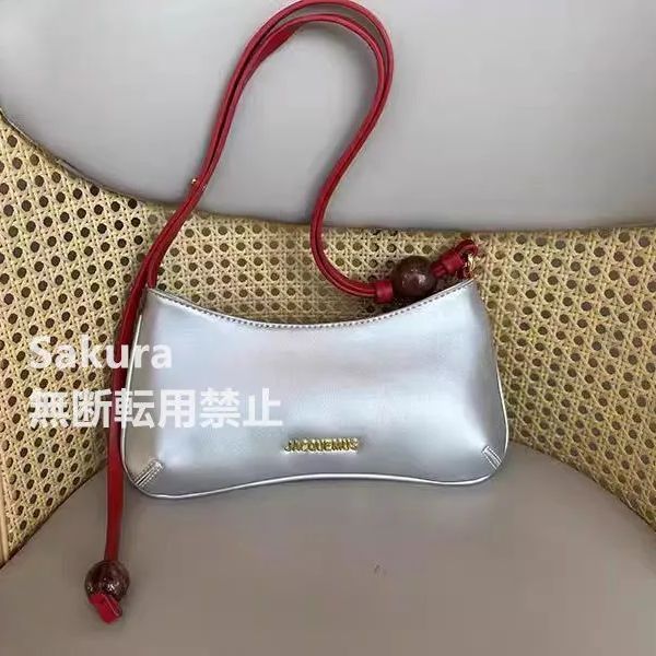 ♡美品♡ ジャックムス JACQUEMUS レディース シルバー ショルダーバッグトートバッグ ハンドバッグ