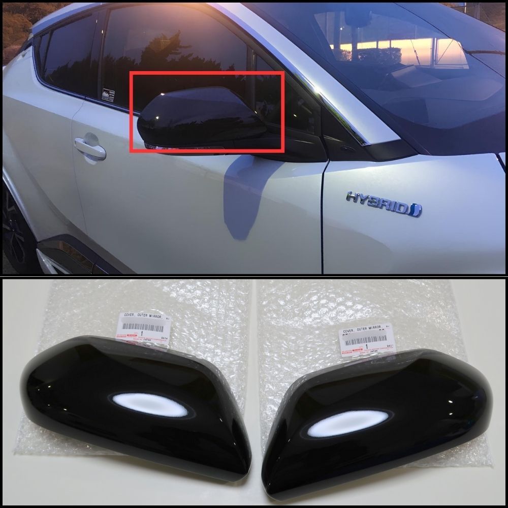 トヨタ 純正 TOYOTA 正規 ドアミラーカバー RH LH 左右 運転席 助手席 ブラック 202 CHR NGX10 2WD NGX50 4WD ZYX10 パーツ エンジン タイヤ カスタム