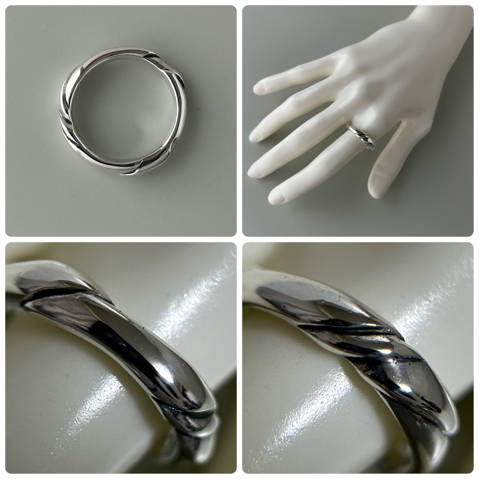  ジョージジェンセン 13号　リング ヴィンテージ 指輪 中古・古着通販】Georg Jensen (ジョージジェンセン) リング サイズ:13