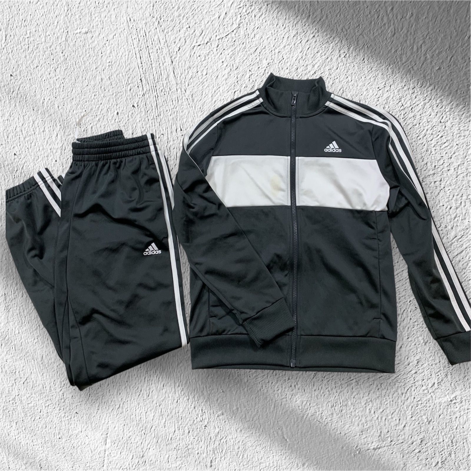 adidas ジャージ上下セット グレー/ホワイト 【公式通販】