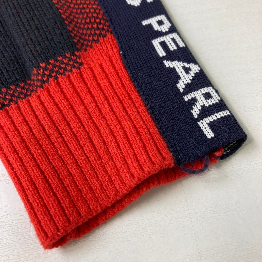 サイズ：1 PEARLY GATES パーリーゲイツ  ハイネック ニットセーター チェック柄 レッド系 [240101447872] ゴルフウェア レディース ストスト サイズ：1 PEARLY GATES パーリーゲイツ ハイネック ニット