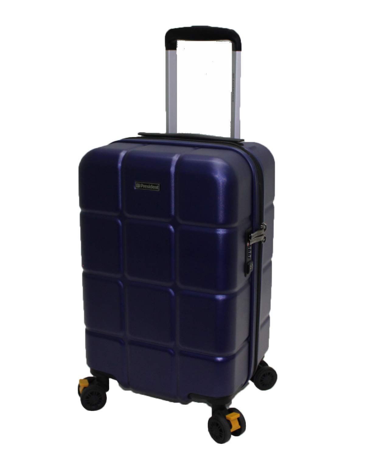 PRESIDENT プレジデント スーツケース キャリーケース 機内持込 サイズ Sサイズ ２～３泊用 ３１L 360度回転キャスター 3段階調節キャリーバー エキスパンド機能 TSAロック KUBIKO ネイビー