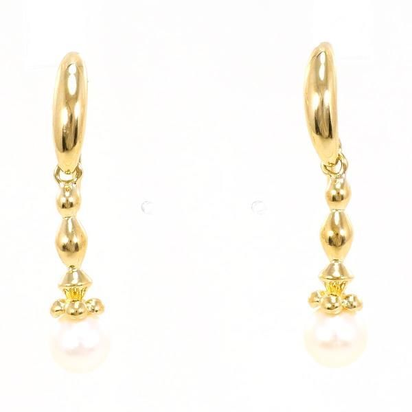 K18YG ピアス Earring パール 真珠 総重量約2.2g