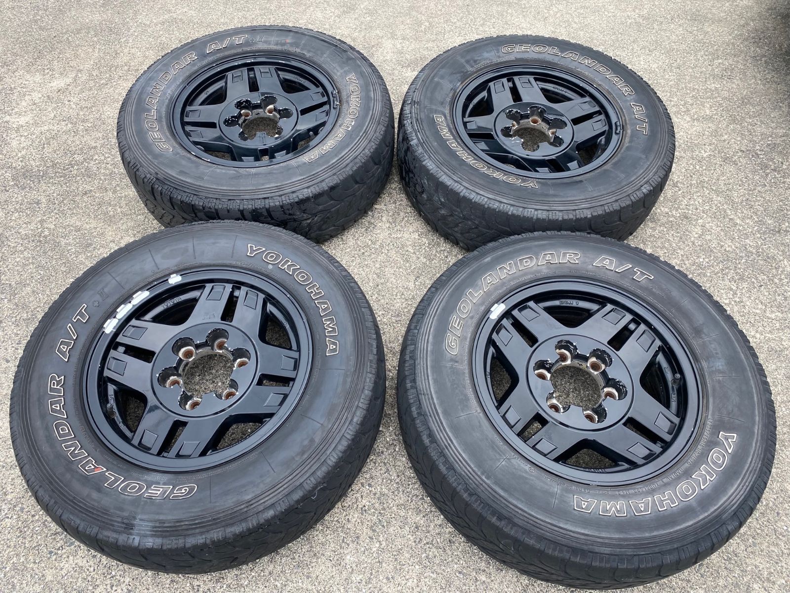 78プラド ナロー用純正AW ブリヂストンタイヤ付き 4本セット 78プラド