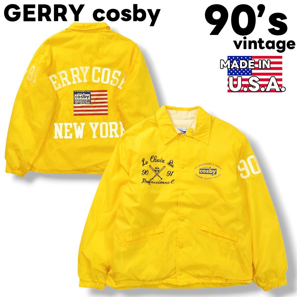 フルデコ!】 90s ヴィンテージ USA製 コスビー GERRY cosby フルデコ!】 90s ヴィンテージ USA製 コスビー GERRY cosby