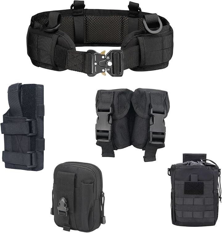 CIWS サバゲー 装備 セット ベルト ホルスター ハンドガン ファーストライン タクティカル マガジン ダンプ ポーチ 自衛隊 警察 ブラック リボルバーセット