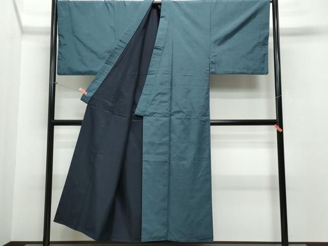 平和屋着物○男性 本場大島紬 アンサンブル 薩摩結城 百入茶色 正絹  