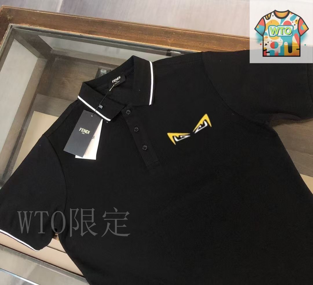 FENDI フェンディポロシャツ　　42 FENDI フェンディ ズッカ柄 モノグラム ポロシャツ P43428V