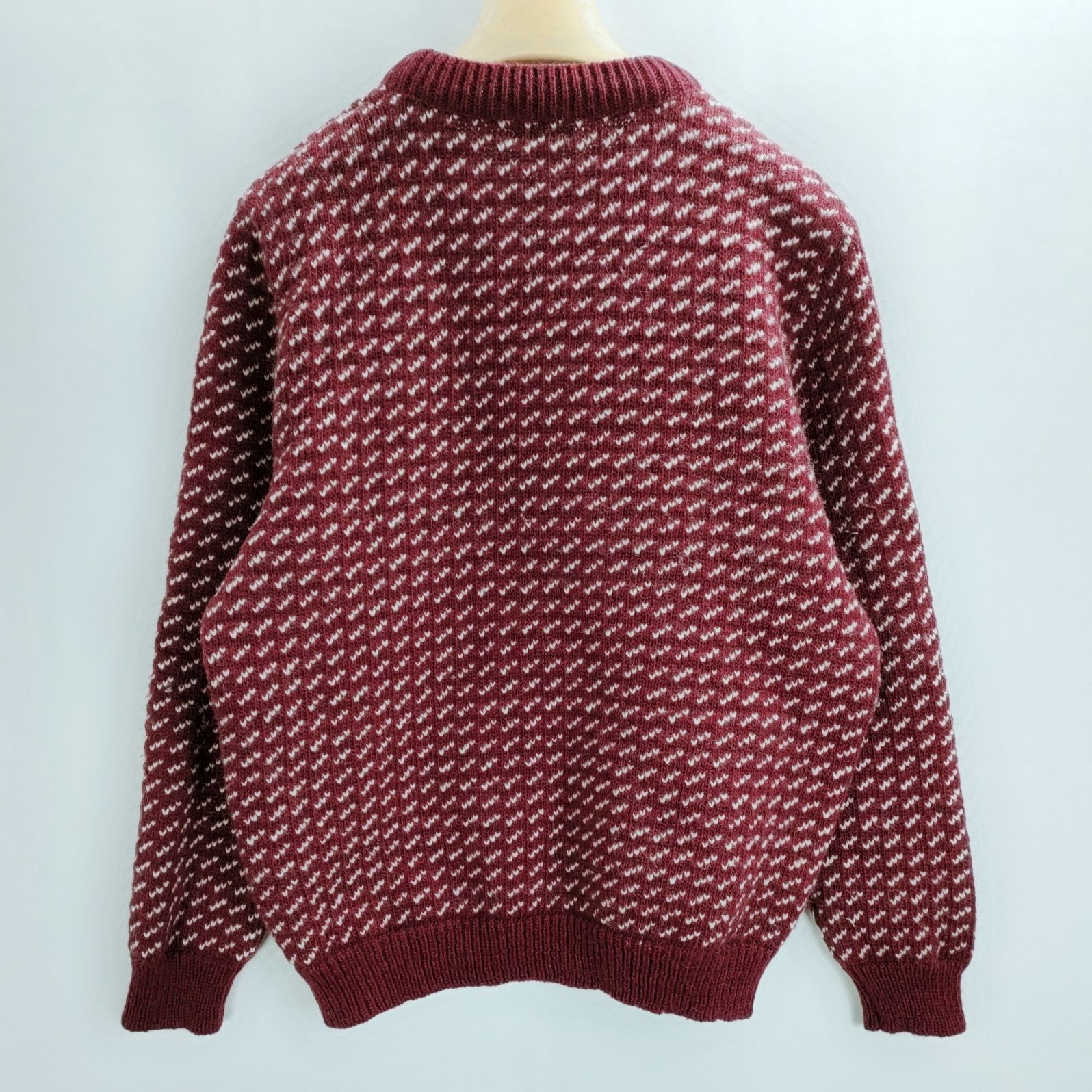 L.L. BEAN エルエルビーン バーズアイニット バーガンディー 