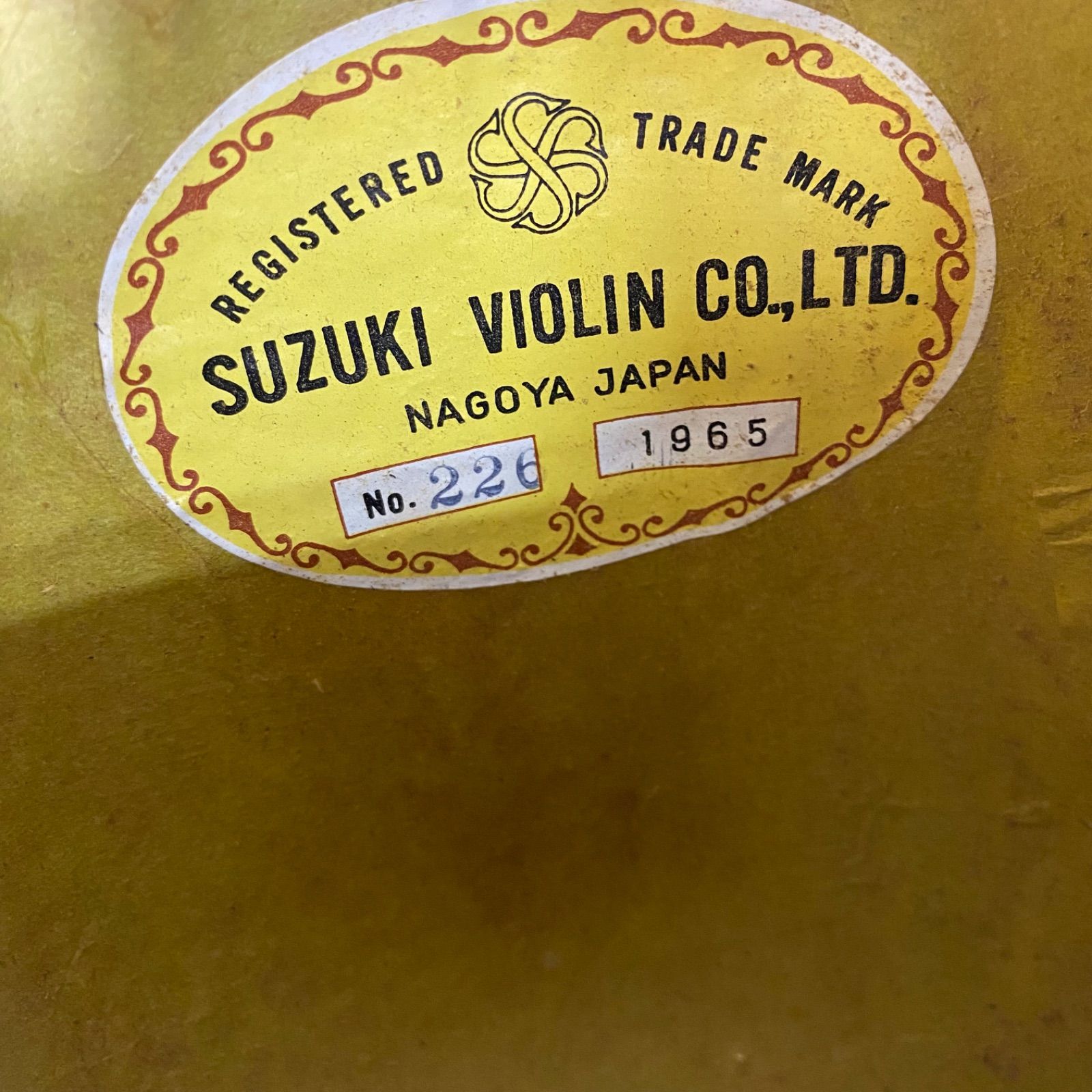スズキ マンドリン No.226 SUZUKI VIOLIN ケース付き 昭和レトロ