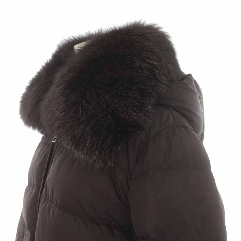 プラダ ロングダウン L プラダ PRADA ダウンコート ロング ジップ