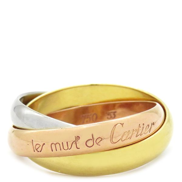 希少】カルティエ 7連トリニティリング 13号 7.9g