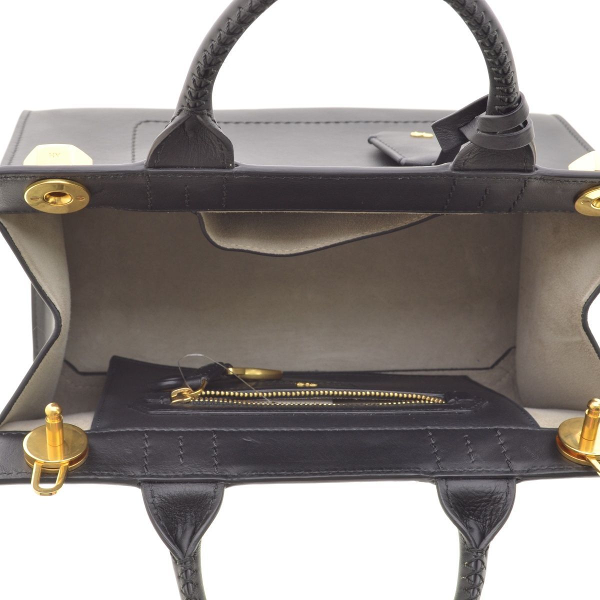 ANYAHINDMARCH】EPHSON MINI エプソン ミニ 2WAY レザー ハンドバッグ 